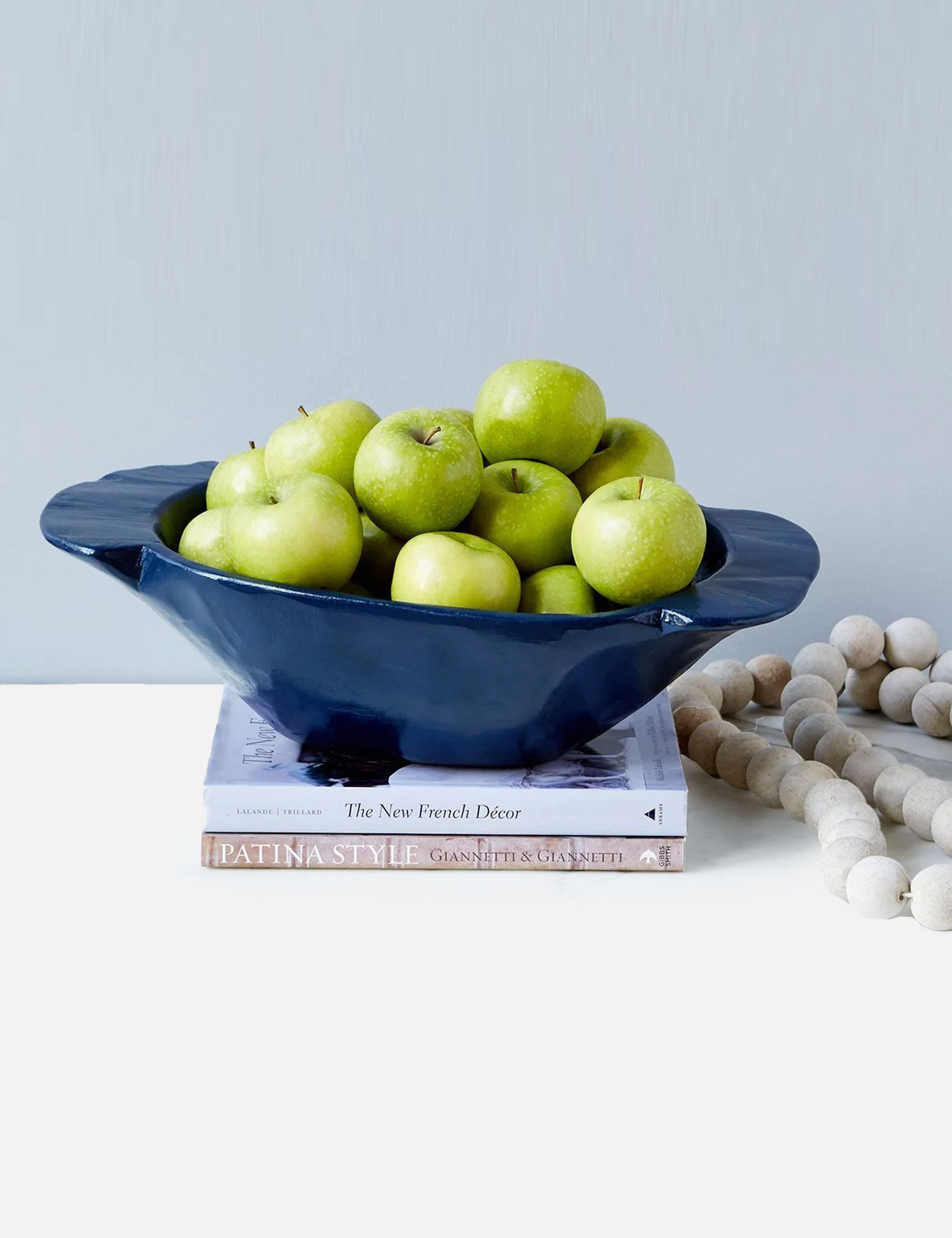 Handcrafted Navy Wood Bowl