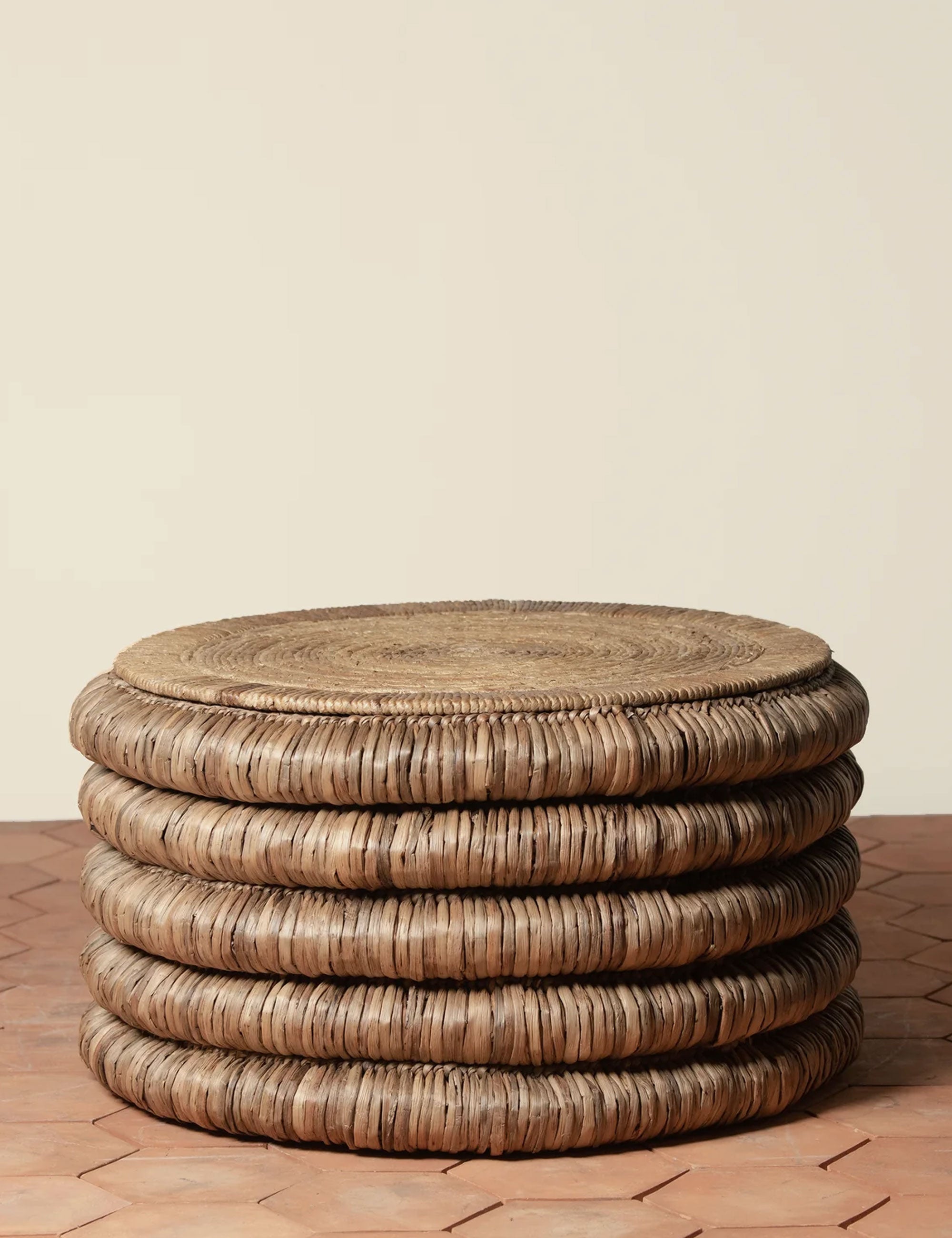 Hand Woven Round Coffee Table
