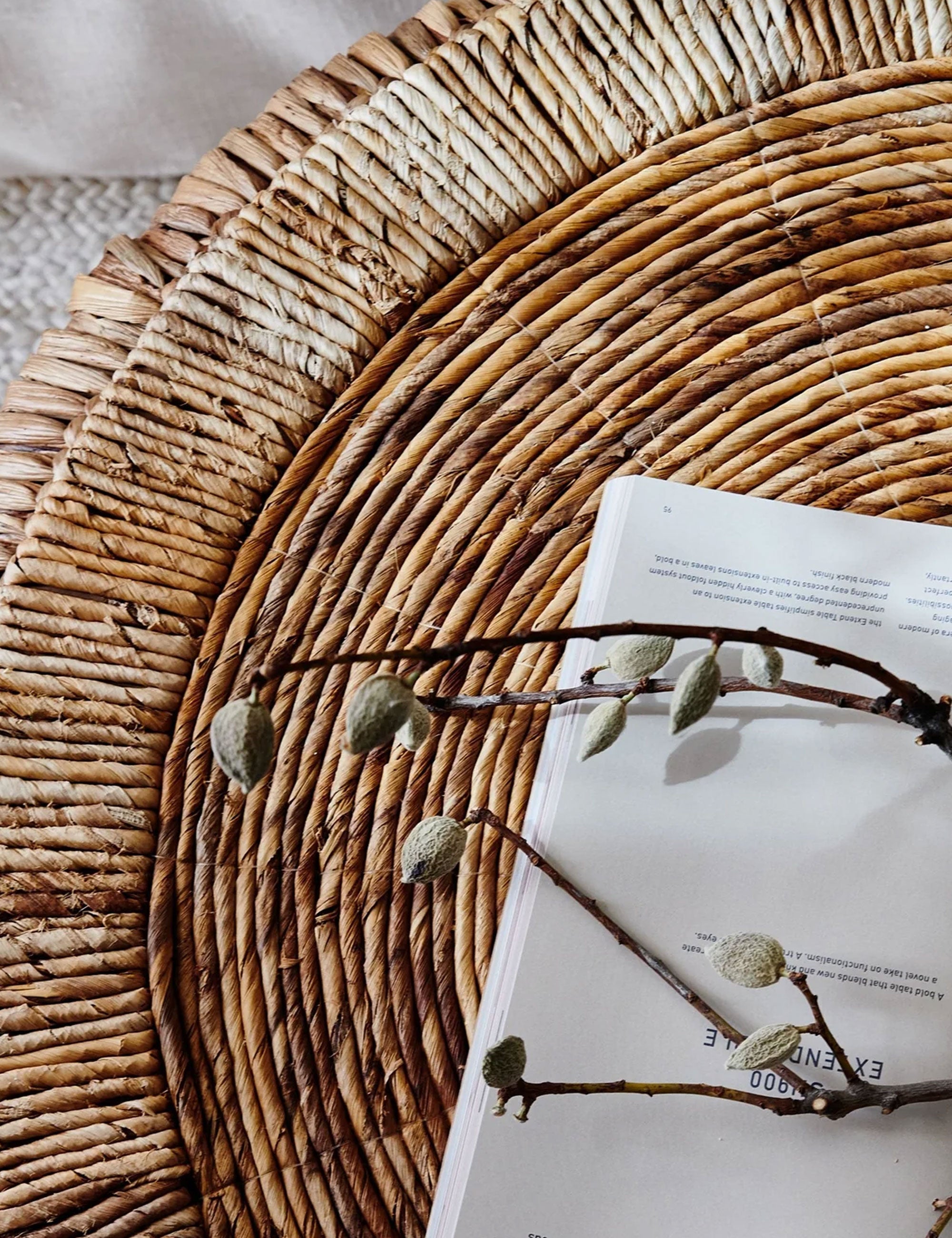 Hand Woven Round Coffee Table