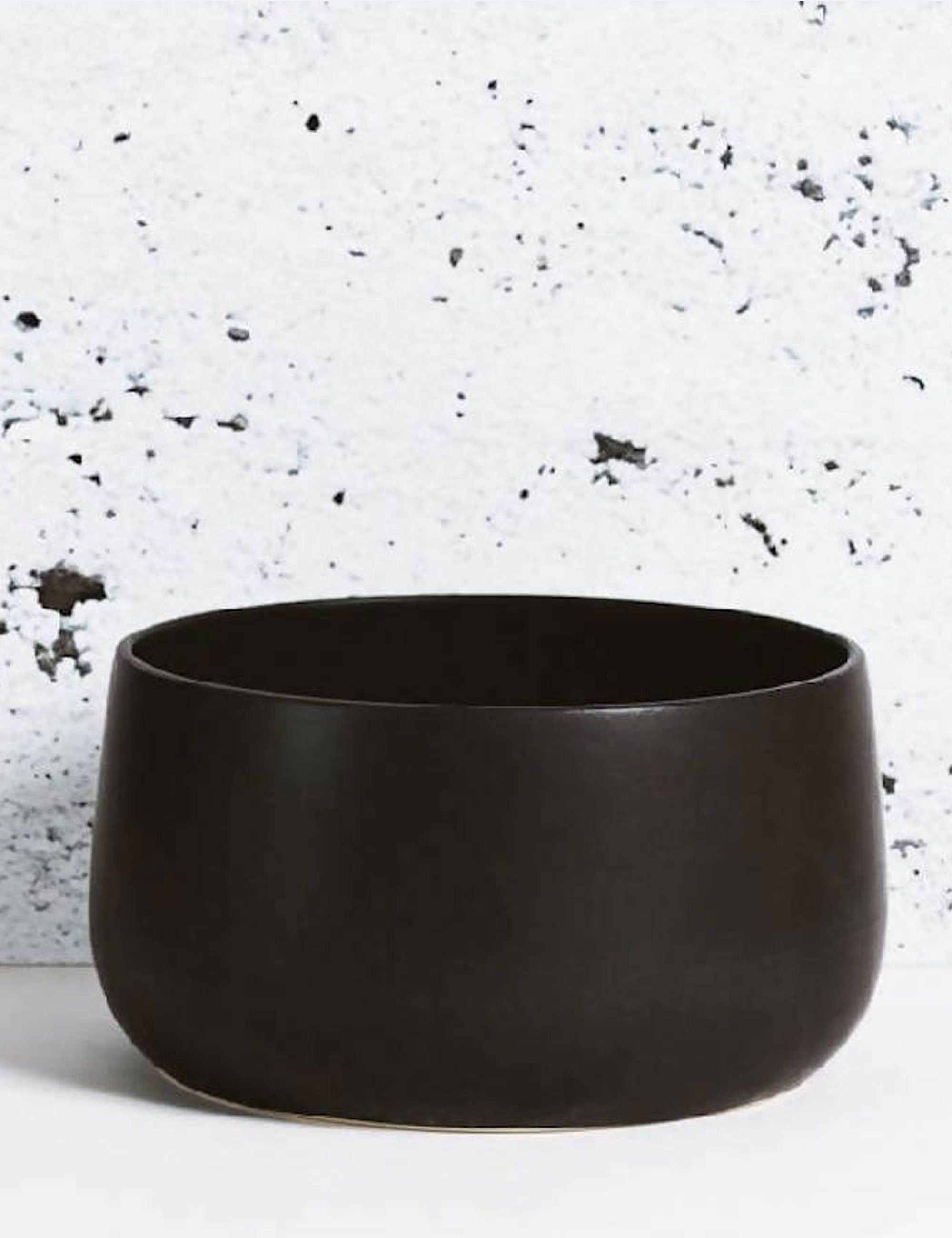 Black Ceramic Bowl, Large