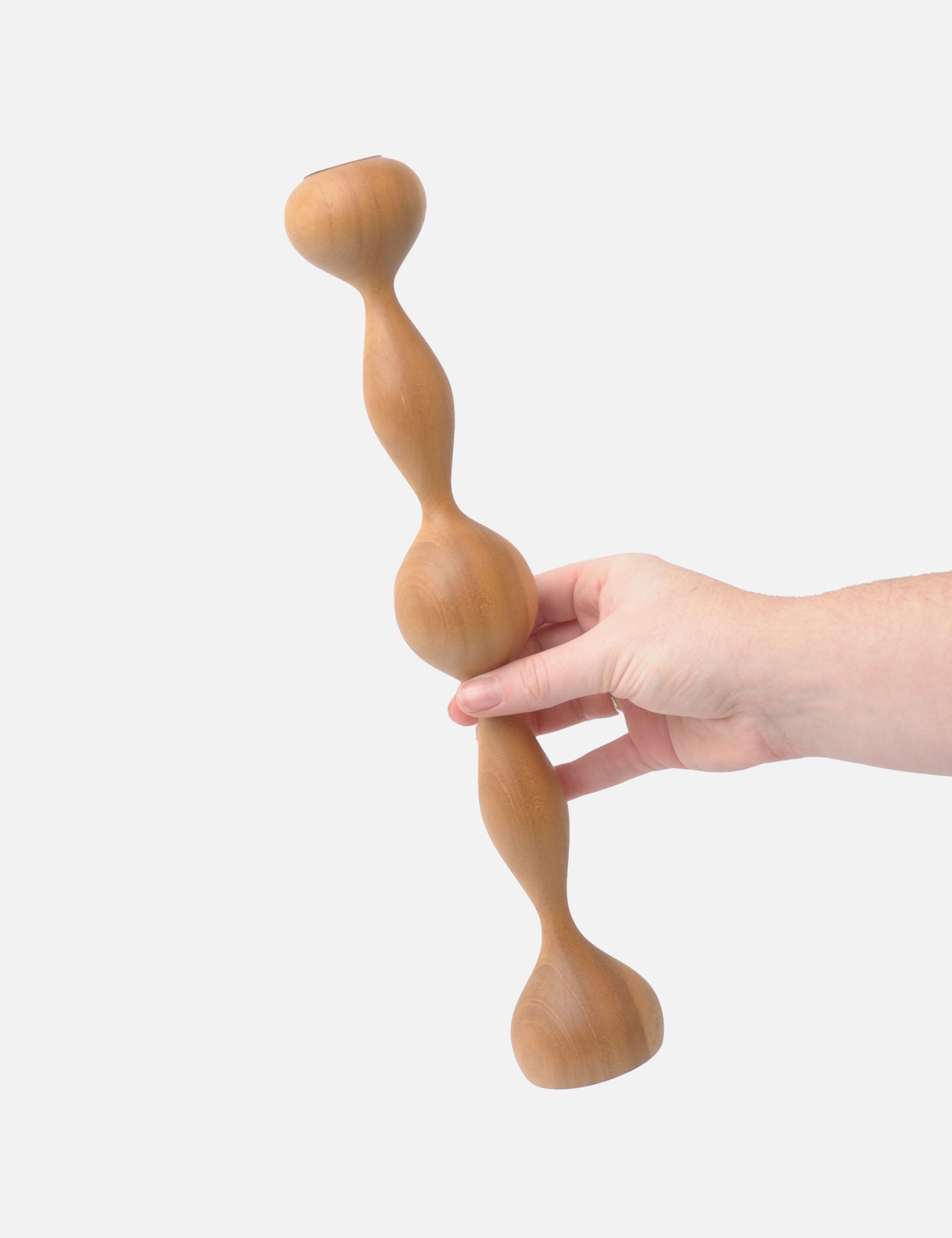 Teakwood Candle Holder, Large