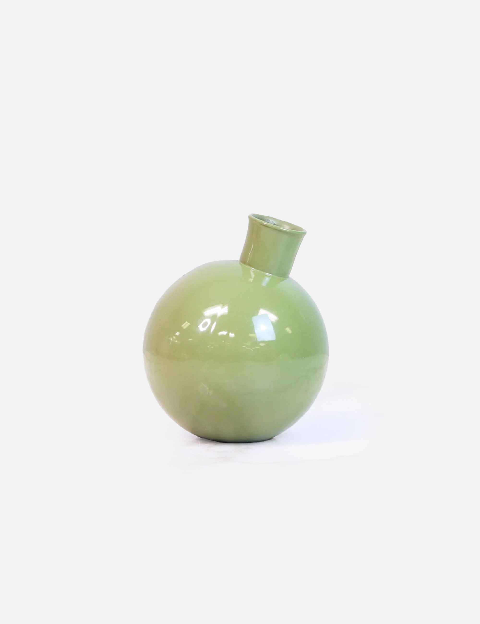 Recycled Glass Bud Vase, Sage